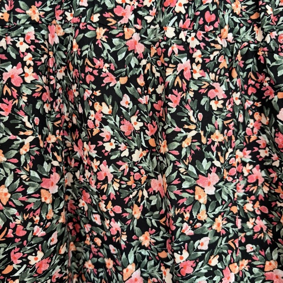 BB Dakota Steve Madden Women's Black Floral Tiered Short Dress Size XL NWT - Picture 2 of 9